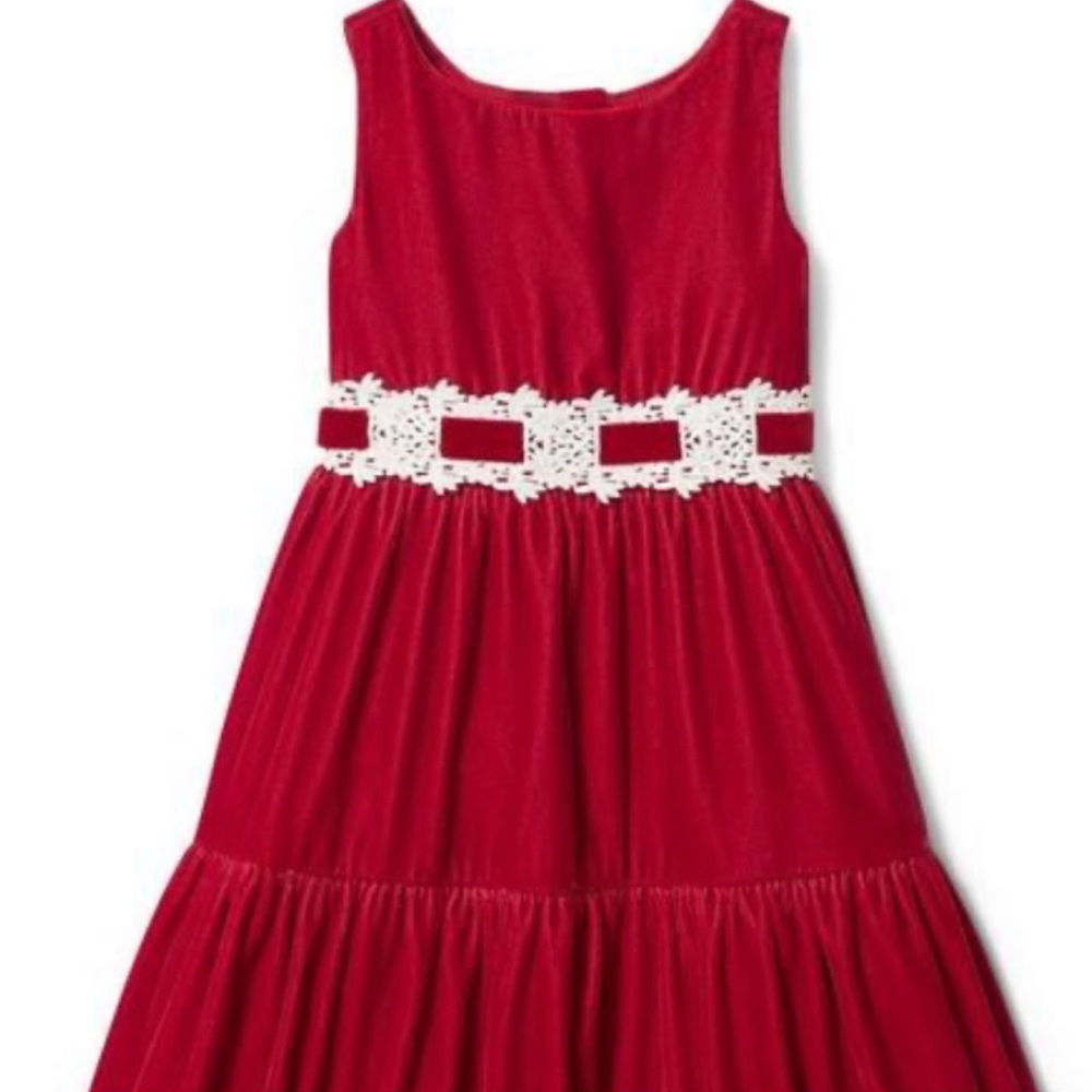 Janie and Jack Red Velvet Christmas dresses